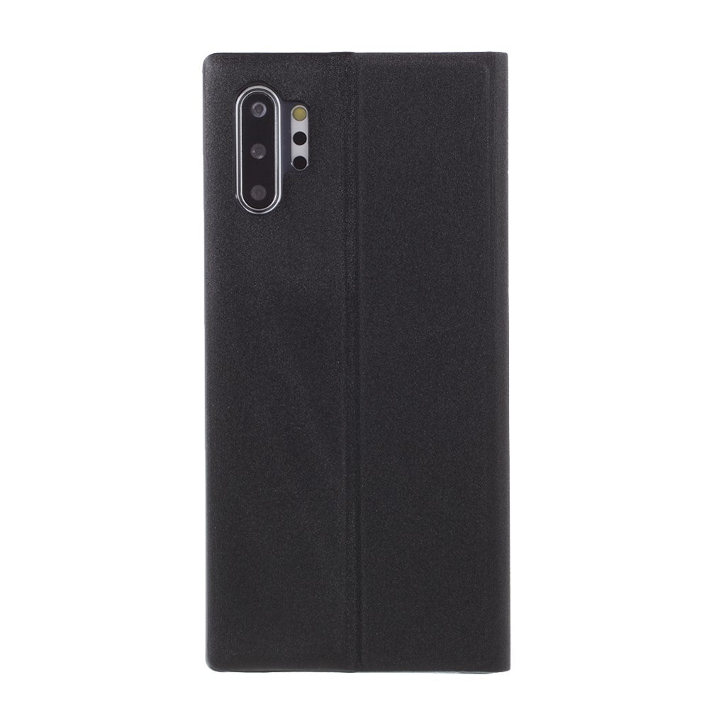For Samsung Galaxy Note 10 Plus PU Leather Auto-Absorbed Shell View Window Stand Phone Case