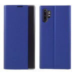 For Samsung Galaxy Note 10 Plus PU Leather Auto-Absorbed Shell View Window Stand Phone Case