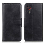 Folio Flip Wallet Design Crazy Horse Texture PU Leather Stand Protector Cover for Samsung Galaxy Xcover 5