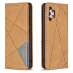 Geometric Pattern Leather Stand Case with Card Slots for Samsung Galaxy A32 4G (EU Version)