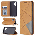 Geometric Pattern Leather Stand Case with Card Slots for Samsung Galaxy A32 4G (EU Version)