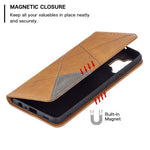 Geometric Pattern Leather Stand Case with Card Slots for Samsung Galaxy A32 4G (EU Version)