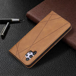 Geometric Pattern Leather Stand Case with Card Slots for Samsung Galaxy A32 4G (EU Version)