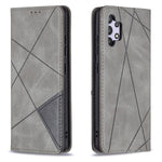 Geometric Pattern Leather Stand Case with Card Slots for Samsung Galaxy A32 4G (EU Version)