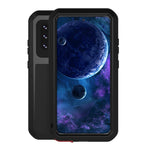 LOVE MEI stødsikkert, faldsikkert og støvtæt robust cover med hærdet glasfilm til Samsung Galaxy A52 4G / 5G / A52s 5G