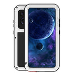 LOVE MEI stødsikkert, faldsikkert og støvtæt robust cover med hærdet glasfilm til Samsung Galaxy A52 4G / 5G / A52s 5G