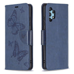 Imprint Butterfly Leather Wallet Case for Samsung Galaxy A32 4G (EU Version)