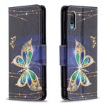 Mönstertryck läderplånboksfodral för Samsung Galaxy A02