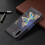 Mönstertryck läderplånboksfodral för Samsung Galaxy A02