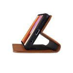 AZNS Stand Wallet Auto-absorbed Magnetic Leather Case for Samsung Galaxy A32 4G