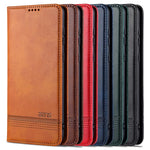AZNS Stand Wallet Auto-absorbed Magnetic Leather Case for Samsung Galaxy A32 4G