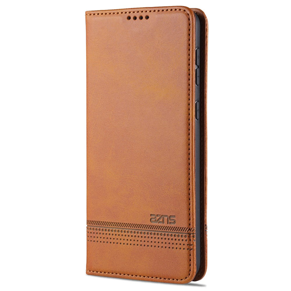 AZNS Stand Wallet Auto-absorbed Magnetic Leather Case for Samsung Galaxy A32 4G