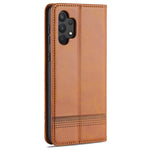 AZNS Stand Wallet Auto-absorbed Magnetic Leather Case for Samsung Galaxy A32 4G
