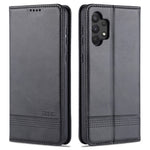 AZNS Stand Wallet Auto-absorbed Magnetic Leather Case for Samsung Galaxy A32 4G