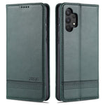 AZNS Stand Wallet Auto-absorbed Magnetic Leather Case for Samsung Galaxy A32 4G
