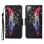 Mönstertryck Plånboksdesign mobilskal PU-läder Stativskal med rem för Samsung Galaxy S20 FE/S20 Fan Edition/S20 FE 5G/S20 Fan Edition 5G/S20 Lite/S20 FE 2022