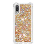 Moving Shiny Quicksand Glitter Reinforced Corners TPU Case for Samsung Galaxy A02 / M02 Phone Cover