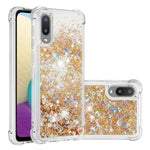Moving Shiny Quicksand Glitter Reinforced Corners TPU Case for Samsung Galaxy A02 / M02 Phone Cover