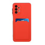 Drop-resistant Soft TPU Phone Case with Card Holder Cover for Samsung Galaxy A32 4G
