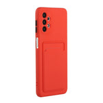 Drop-resistant Soft TPU Phone Case with Card Holder Cover for Samsung Galaxy A32 4G