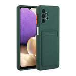 Faldsikker Fleksibelt TPU Telefoncover med Kortlomme til Samsung Galaxy A72 4G/5G