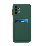 Well-Protected Flexible TPU Phone Case with Card Holder Cover for Samsung Galaxy A32 5G/M32 5G