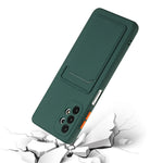 Well-Protected Flexible TPU Phone Case with Card Holder Cover for Samsung Galaxy A32 5G/M32 5G