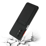 Well-Protected Soft TPU Phone Case with Card Holder Cover for Samsung Galaxy A52 4G/5G / A52s 5G