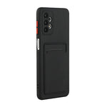 Well-Protected Soft TPU Phone Case with Card Holder Cover for Samsung Galaxy A52 4G/5G / A52s 5G