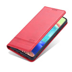 AZNS Wallet Design Auto-absorberende Magnet Godt Beskyttet Læder Stand Mobilcover til Samsung Galaxy F62/M62