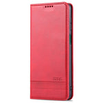 AZNS Wallet Design Auto-absorberende Magnet Godt Beskyttet Læder Stand Mobilcover til Samsung Galaxy F62/M62