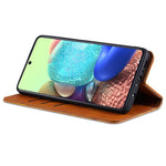 AZNS Wallet Design Auto-absorberende Magnet Godt Beskyttet Læder Stand Mobilcover til Samsung Galaxy F62/M62