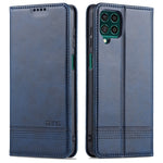 AZNS Wallet Design Auto-absorberende Magnet Godt Beskyttet Læder Stand Mobilcover til Samsung Galaxy F62/M62