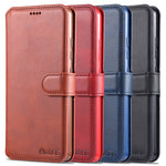 AZNS Wallet Design Læder Cover Telefon Stand Etui til Samsung Galaxy A32 4G