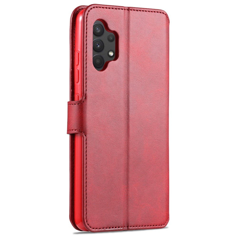 AZNS Wallet Design Læder Cover Telefon Stand Etui til Samsung Galaxy A32 4G