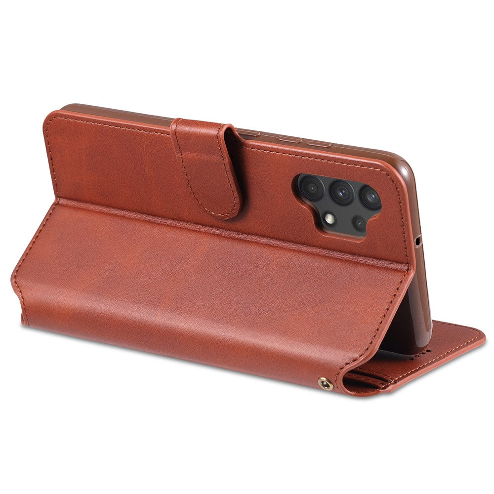 AZNS Wallet Design Læder Cover Telefon Stand Etui til Samsung Galaxy A32 4G