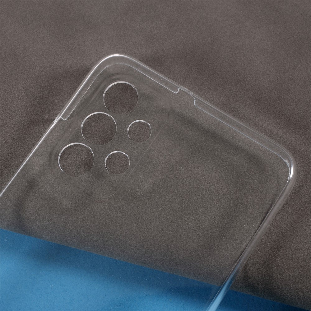 Hybrid PET Front Case + TPU Frame + Acrylic Back Panel Clear Full Coverage Protective Shell for Samsung Galaxy A32 4G