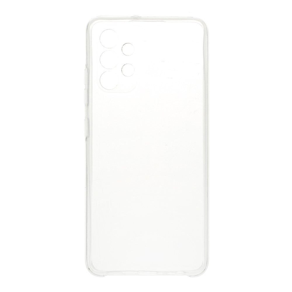 Hybrid PET Front Case + TPU Frame + Acrylic Back Panel Clear Full Coverage Protective Shell for Samsung Galaxy A32 4G