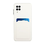Soft TPU Phone Protection Case Cover with Card Holder for Samsung Galaxy M12 / A12