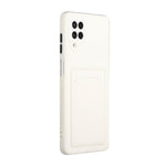Soft TPU Phone Protection Case Cover with Card Holder for Samsung Galaxy M12 / A12