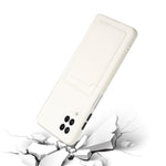 Soft TPU Phone Protection Case Cover with Card Holder for Samsung Galaxy M12 / A12