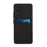 Soft TPU Phone Protection Case Cover with Card Holder for Samsung Galaxy M12 / A12