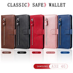Zipper Pocket Wallet Leather Stand Phone Case Cover for Samsung Galaxy A32 4G (EU Version)