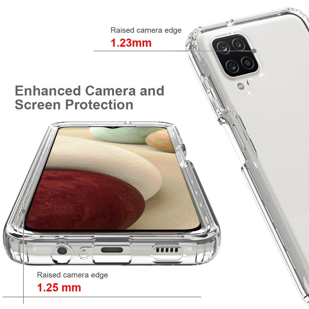 2-i-1 PC+TPU-mobilcover med tonet farvedesign til Samsung Galaxy A12