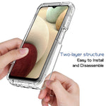2-i-1 PC+TPU-mobilcover med tonet farvedesign til Samsung Galaxy A12