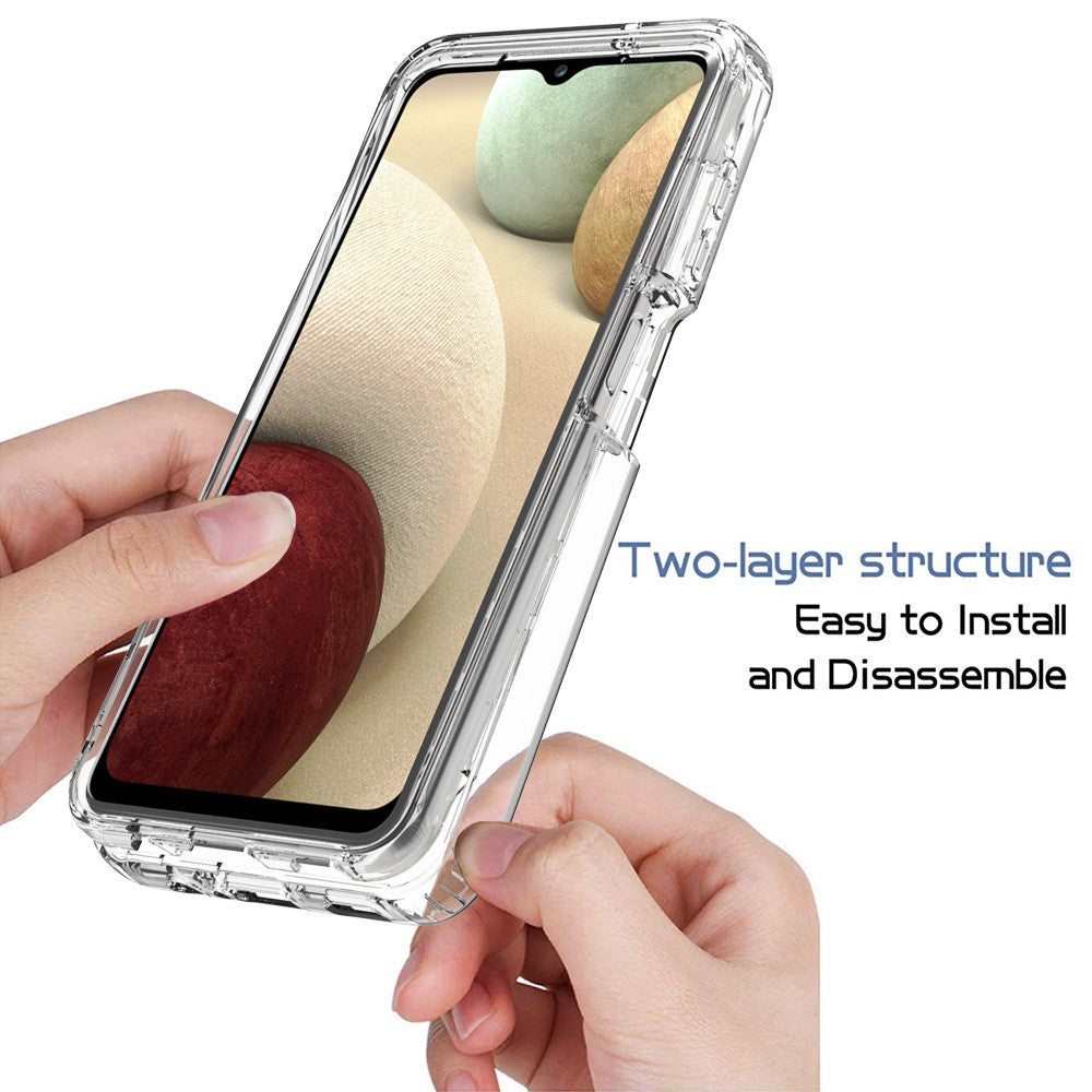 2-i-1 PC+TPU-mobilcover med tonet farvedesign til Samsung Galaxy A12