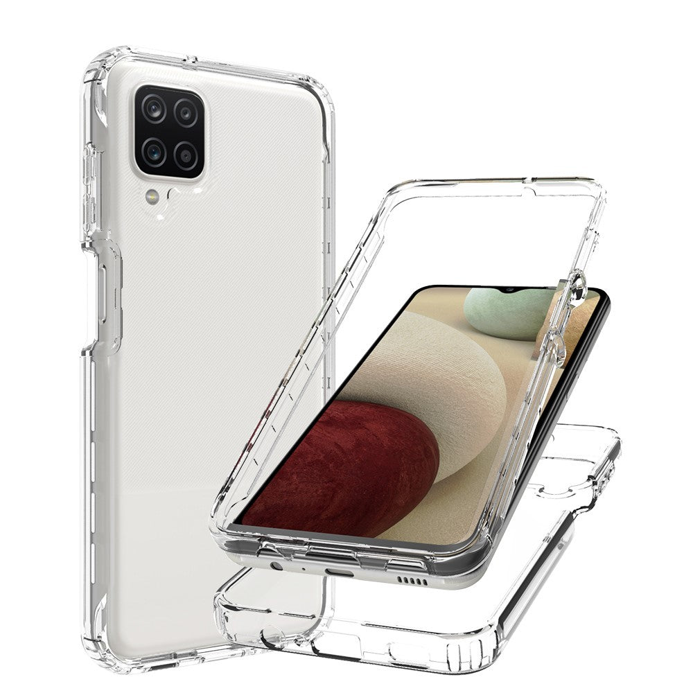 2-i-1 PC+TPU-mobilcover med tonet farvedesign til Samsung Galaxy A12