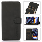 KHAZNEH Textured Surface Wallet Leather Phone Stand Cover Case for Samsung Galaxy A32 5G/M32 5G