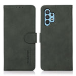 KHAZNEH Textured Surface Wallet Leather Phone Stand Cover Case for Samsung Galaxy A32 5G/M32 5G