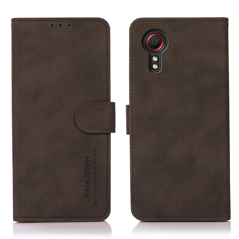 KHAZNEH Quality Phone Case Stand Wallet Leather Cover Phone Case for Samsung Galaxy Xcover 5